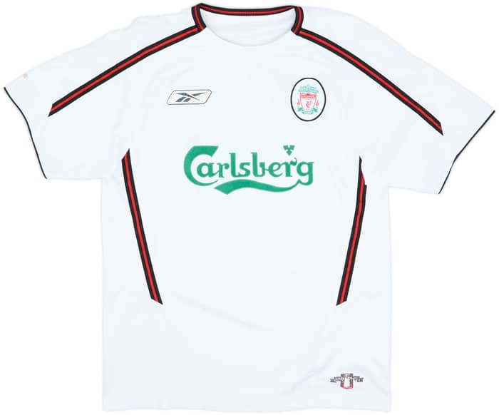 Camiseta de visitante del Liverpool 2003-04 Gerrard #17 - 8/10 - (15-16 Años)