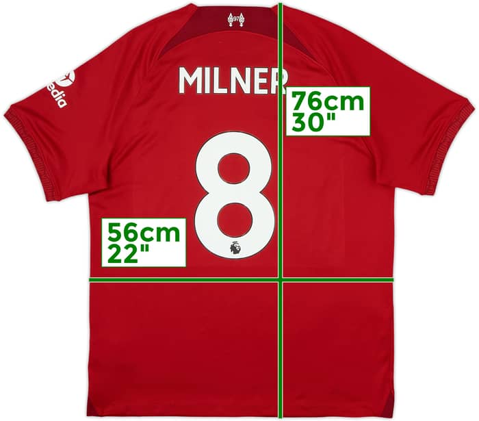 2022-23 Liverpool Home Shirt Milner #8 - 4/10 - (L)