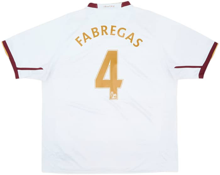 2007-08 Arsenal Away Shirt Fabregas #4 - 7/10 - (XL)