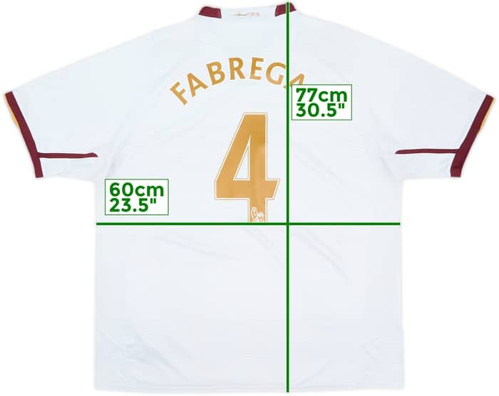 2007-08 Arsenal Away Shirt Fabregas #4 - 7/10 - (XL)