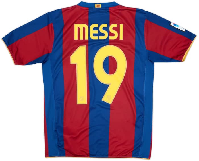 2007-08 Barcelona Maillot Domicile - 8/10 - (13-15 ans)