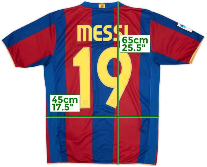 2007-08 Barcelona Maillot Domicile - 8/10 - (13-15 ans)