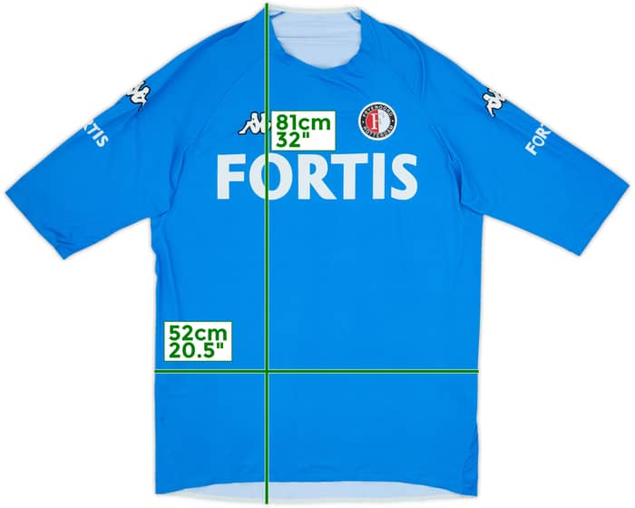 2006-07 Feyenoord Versión Jugador Camiseta de Visitante - 8/10 - (XL)
