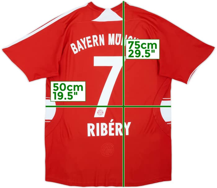 2007-08 Bayern Munich Home Shirt Ribery #7 - 7/10 - (15-16 Years)
