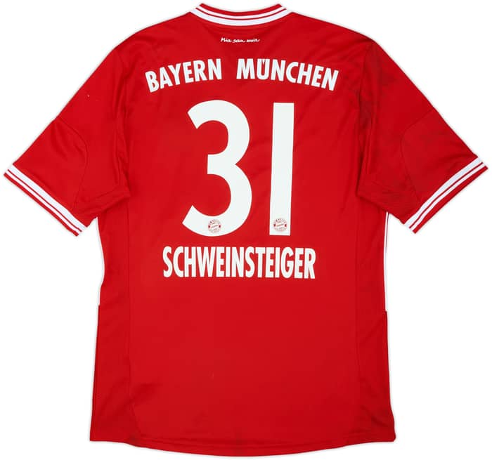 2013-14 Bayern Munich Home Shirt Schweinsteiger #31 - 6/10 - (M)