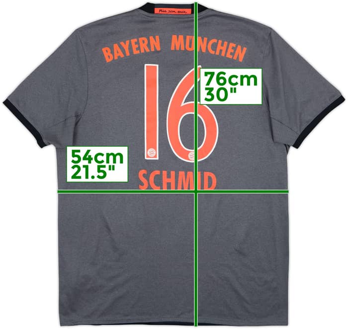 2016-17 Bayern Munich Away Shirt Schmid #16 - 5/10 - (L)
