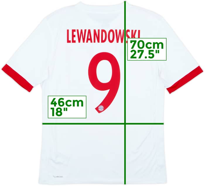 2017-18 Bayern Munich European Third Shirt Lewandowski #9 - 9/10 - (XL)