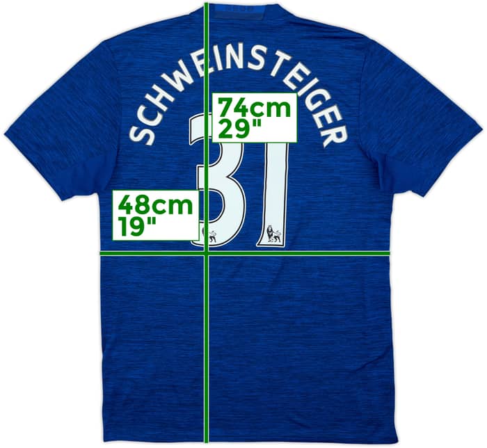 2016-17 Manchester United Away Shirt Schweinsteiger #31 - 5/10 - (M)