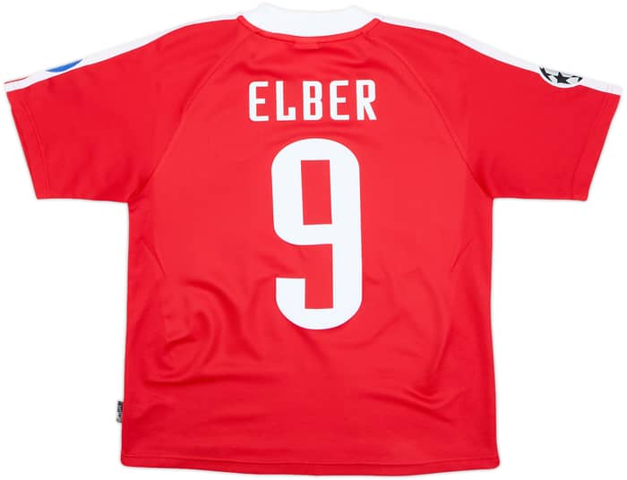 2001-02 Bayern Munich CL Home Shirt Elber #9 - 7/10 - (Y)