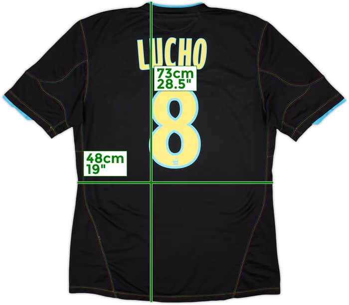 2010-11 Olympique Marseille Third Shirt Lucho #8 - 6/10 - (M)