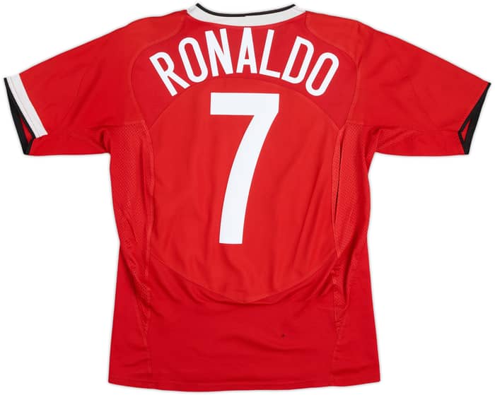2004-06 Manchester United Home Shirt Ronaldo #7 - 8/10 - (13-15 Years)