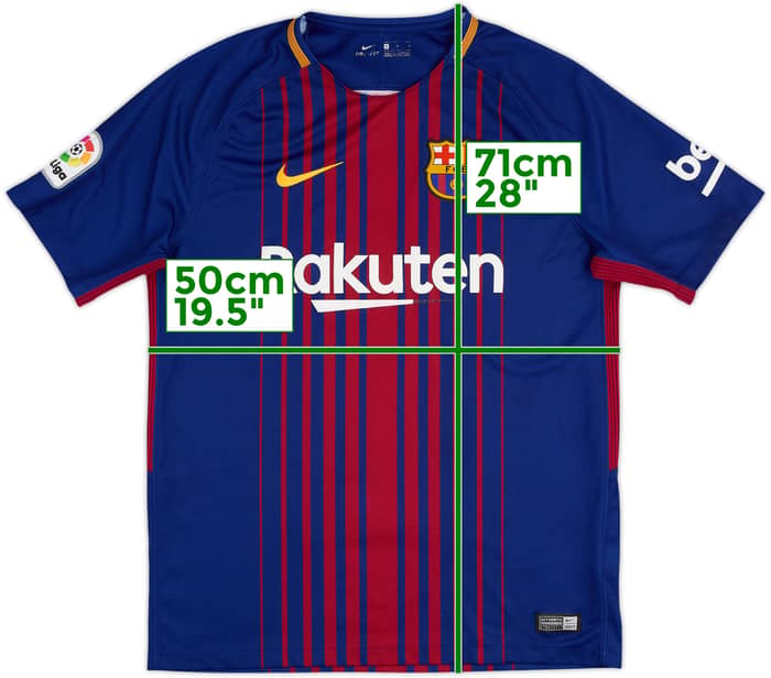 2017-18 Barcelona Home Shirt - 5/10 - (M)