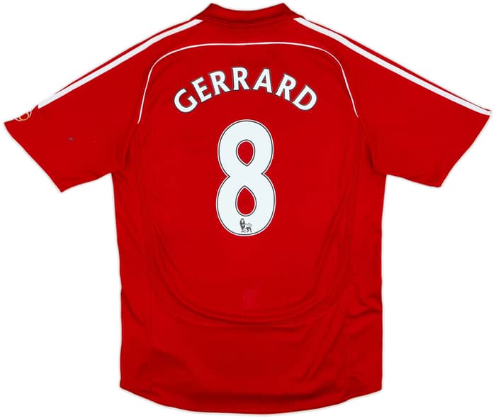 2006-08 Liverpool Home Shirt Gerrard #8 - 5/10 - (L)