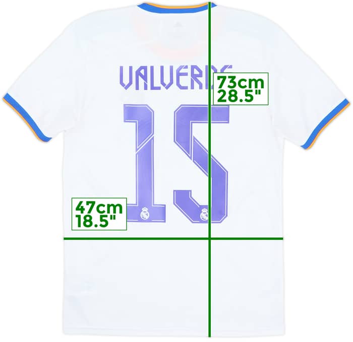 2021-22 Real Madrid Home Shirt Valverde #15 - 8/10 - (S)