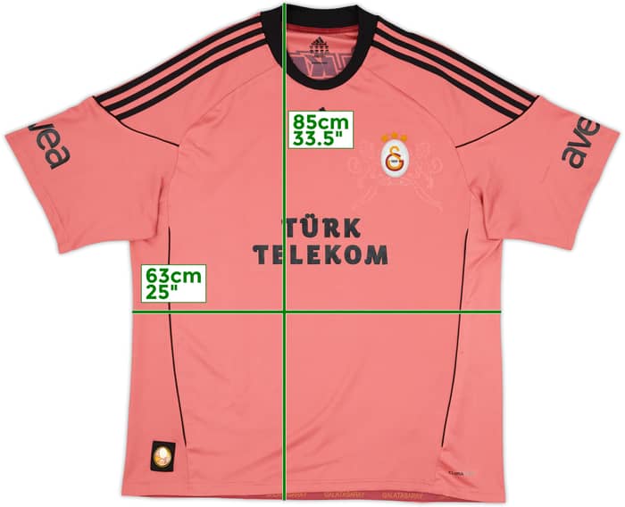 Camiseta de la tercera equipación del Galatasaray 2010-11 - 7/10 - (XXL)