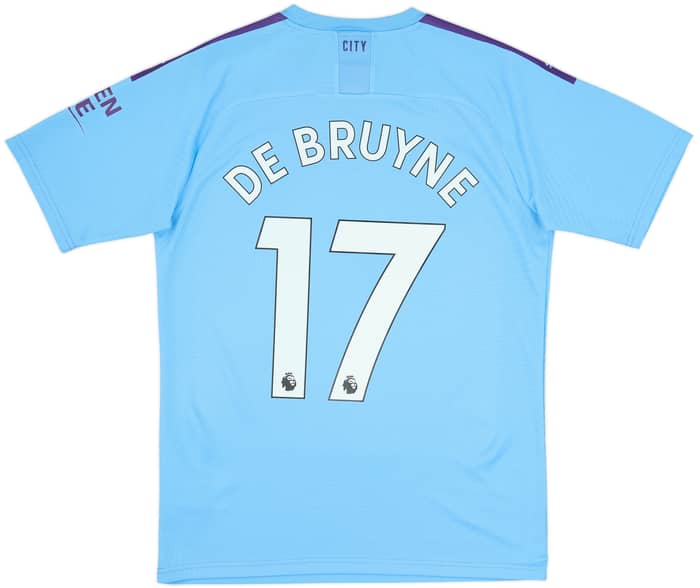 2019-20 Manchester City Home Shirt De Bruyne #17 - 9/10 - (M)