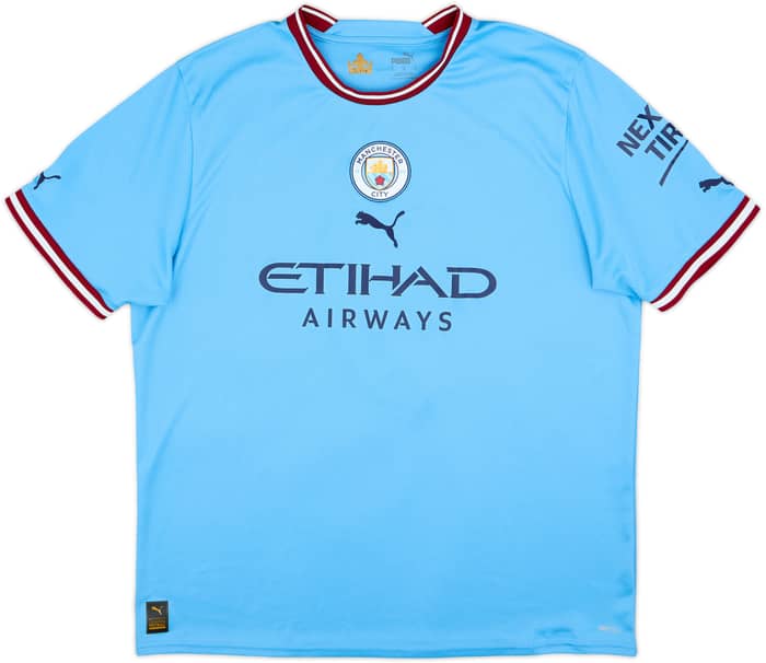 2022-23 Manchester City Home Shirt Haaland #9 - 9/10 - (XL)