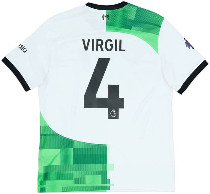 2023-24 Liverpool Away Shirt Virgil #4 - 8/10 - (L)