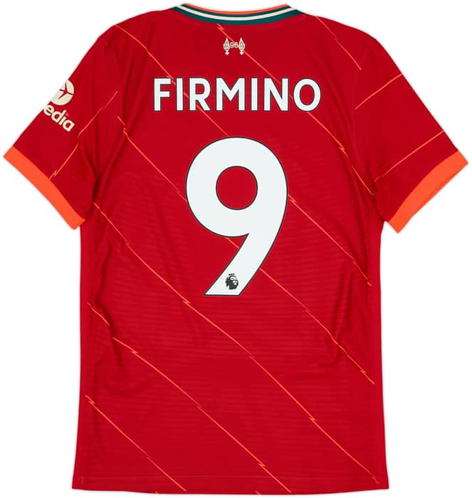 2021-22 Liverpool Authentic Home Shirt Firmino #9 - 6/10 - (S)