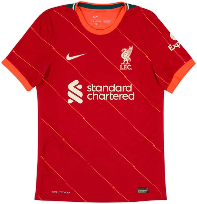 2021-22 Liverpool Authentic Home Shirt Firmino #9 - 6/10 - (S)
