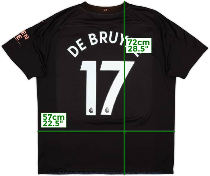 2020-21 Manchester City Away Shirt De Bruyne #17 - 8/10 - (XL)
