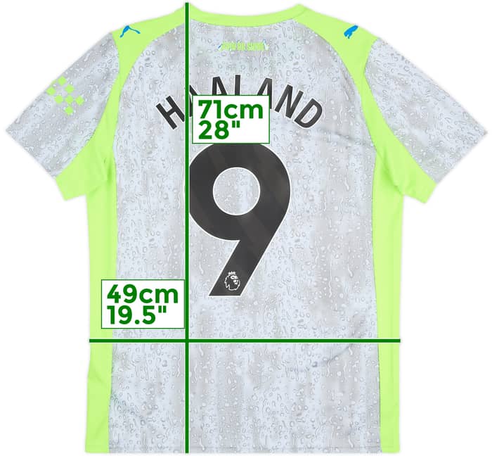 2025-26 Manchester City Third Shirt Haaland #9 - 10/10 - (M)