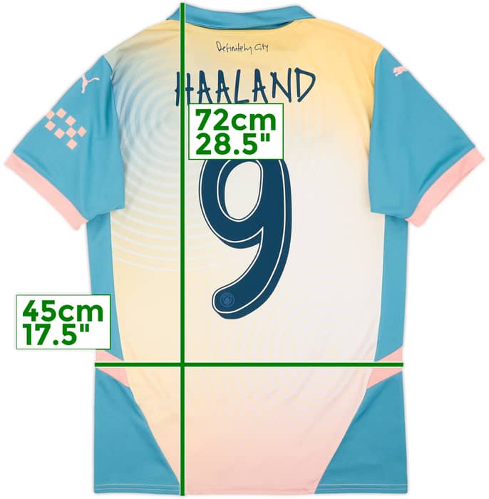 2024-25 Manchester City Fourth Shirt Haaland #9 - 10/10 - (S)