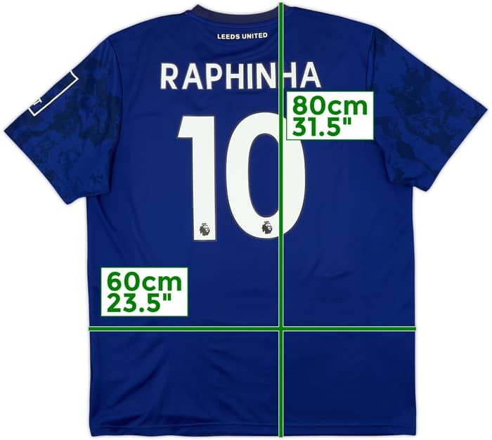 2021-22 Leeds United Away Shirt Raphinha #10 - 8/10 - (XL)