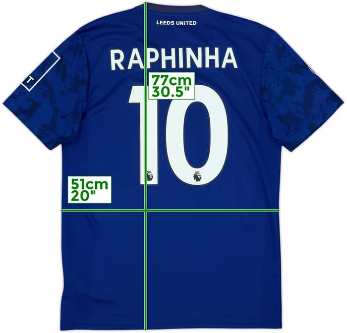 2021-22 Leeds United Away Shirt Raphinha #10 - 6/10 - (M)