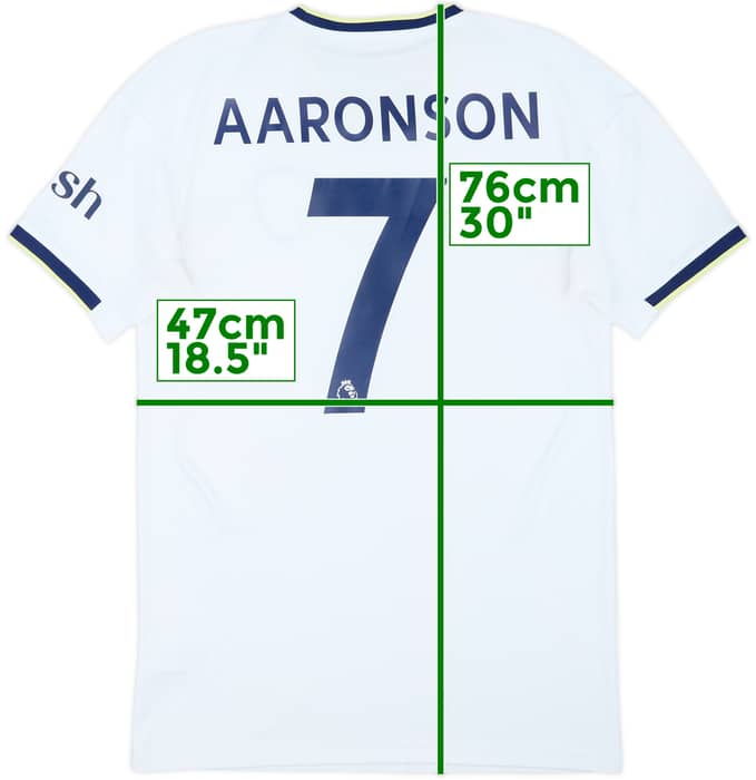 2022-23 Leeds United Home Shirt Aaronson #7 - 8/10 - (S)