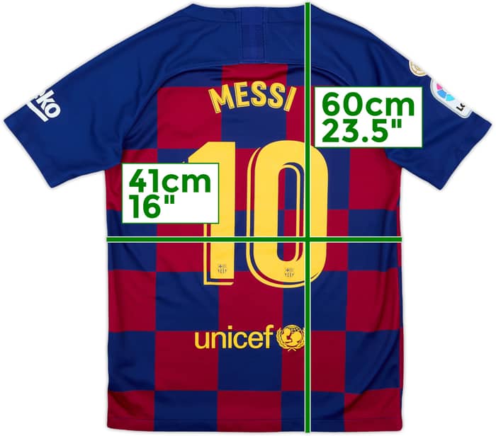 2019-20 Barcelona Home Shirt Messi #10 - 8/10 - (13-14 Years)