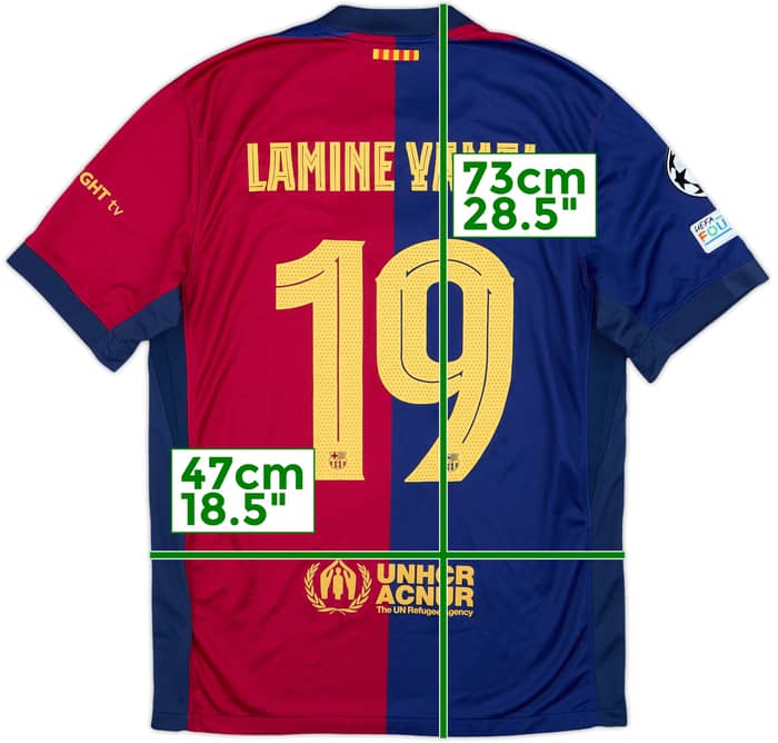 Camiseta de local del Barcelona 2024-25 Lamine Yamal #19 - 10/10 - (M)