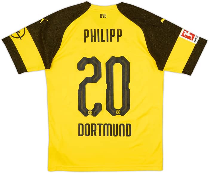 2018-19 Borussia Dortmund Home Shirt Philipp #20 - 6/10 - (M)