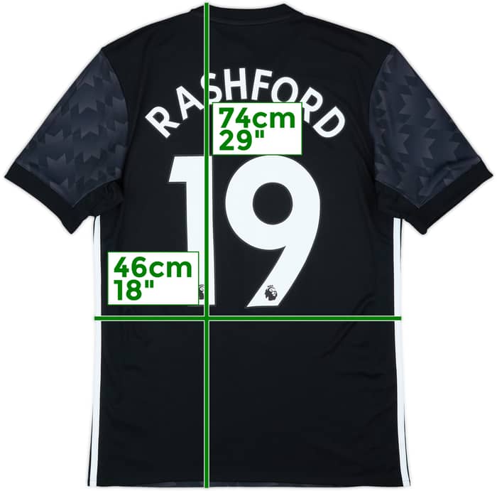 2017-18 Manchester United Away Shirt Rashford #19 (S)