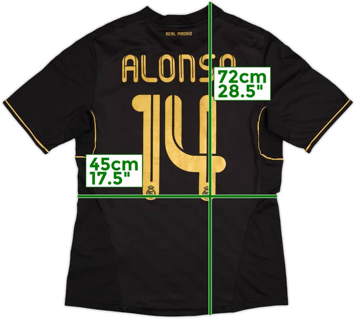 2011-12 Real Madrid Away Shirt Alonso #14 - 5/10 - (S)