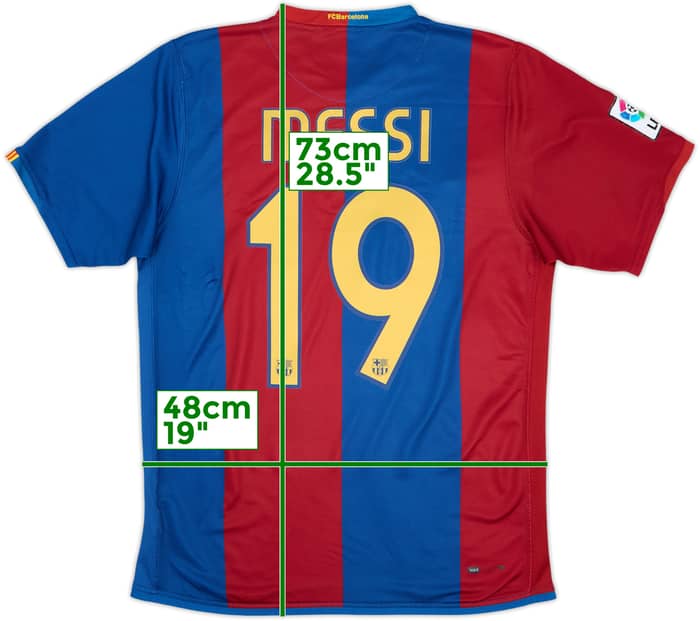 2006-07 Barcelona Home Shirt Messi #19 - 6/10 - (M)