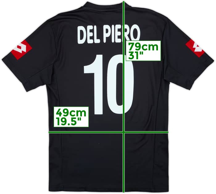 2001-02 Juventus Away Shirt Del Piero #10 - 8/10 - (L)