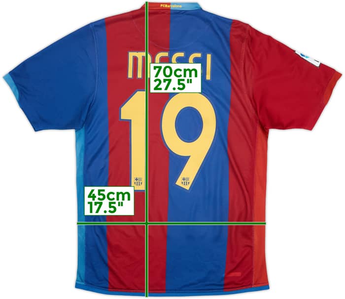 2006-07 Barcelona Home Shirt Messi #19 - 5/10 - (S)