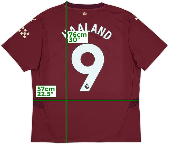 2024-25 Manchester City Third Shirt Haaland #9 - 10/10 - (XL)