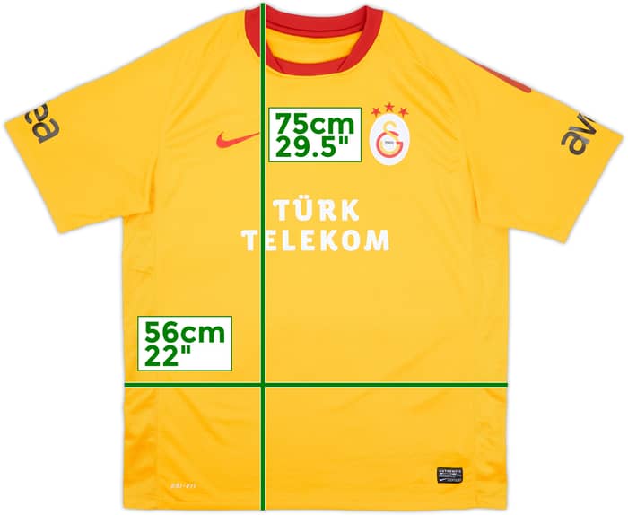 Camiseta de la tercera equipación del Galatasaray 2011-12 #11 - 8/10 - (L)