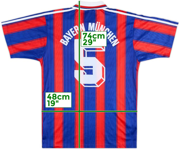 1995-97 Bayern Munich Home Shirt #5 - 9/10 - (S)