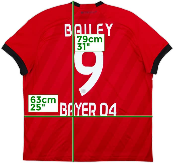 2019-20 Bayer Leverkusen Home Shirt Bailey #9 - 7/10 - (XXL)