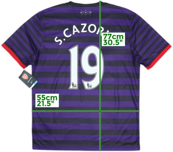 2012-13 Arsenal Away Shirt S.Cazorla #19 (L)