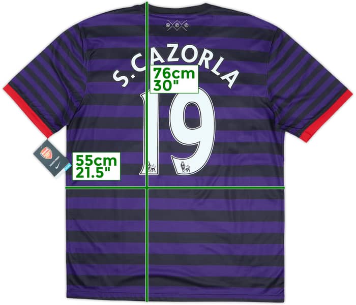 2012-13 Arsenal Away Shirt S.Cazorla #19 (L)