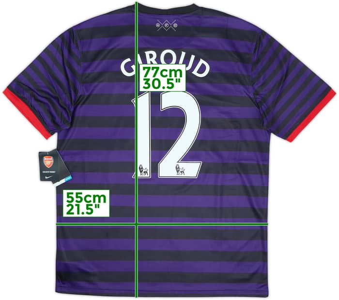 2012-13 Arsenal Away Shirt Giroud #12 (L)