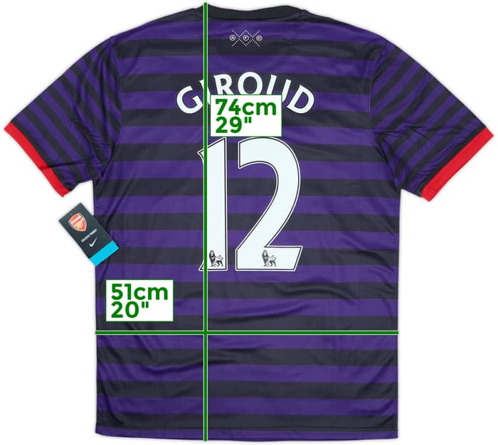 2012-13 Arsenal Away Shirt Giroud #12 (M)