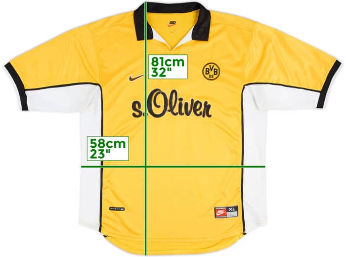 1998-00 Borussia Dortmund Home Shirt - 6/10 - (XL)