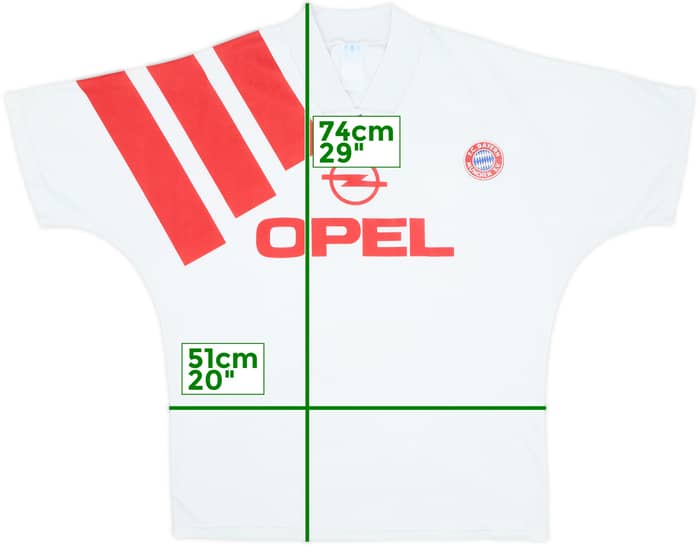 1991-93 Bayern Munich Away Shirt - 6/10 - (XL)