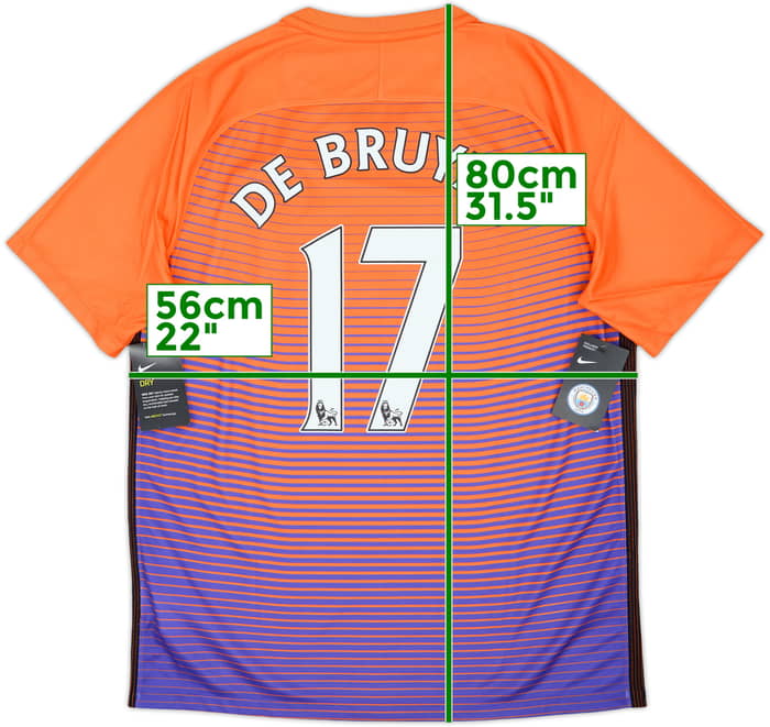 2016-17 Manchester City Third Shirt De Bruyne #17 (L)