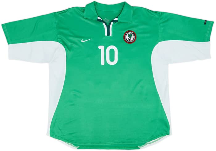 2000-01 Nigeria Home Shirt Okocha #10 - 7/10 - (XL)
